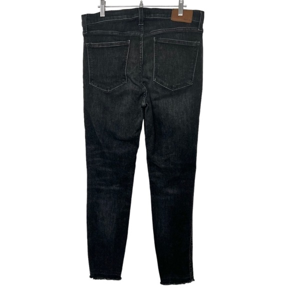 Madewell 10” High Rise Released Hem Black Wash Skinny Jeans Women’s 29 - Picture 9 of 16
